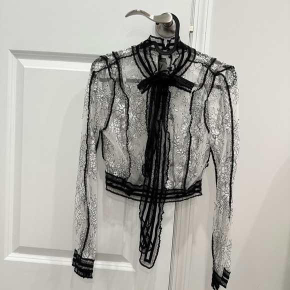 Black Lace Top - Picture 6 of 6